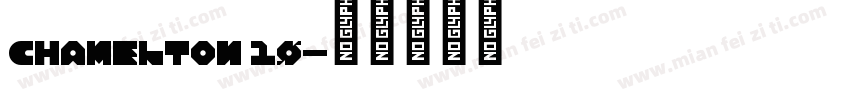Chamelton 10字体转换